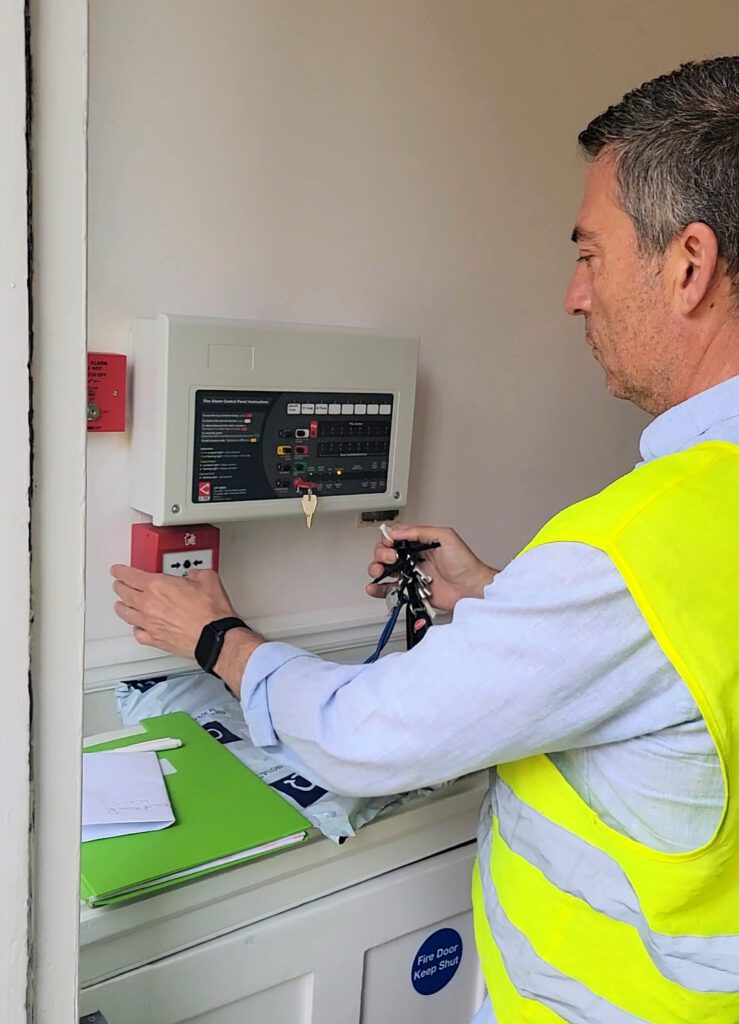 fire alarm testing london